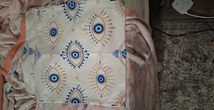 DECORATIVE EVIL EYE PILLOW CASES WITH ZIPPER